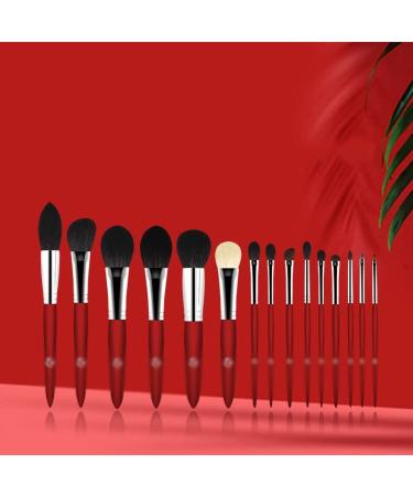 Professional 15-Piece Makeup Brush Set | Nylon & Wood Handle Beauty Tools - International Shipping Available - Buy Online on GoSupps.com