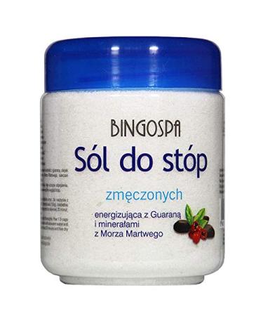 BINGOSPA salt for tired feet foot pain with Guarana & Dead Sea minerals 550 g