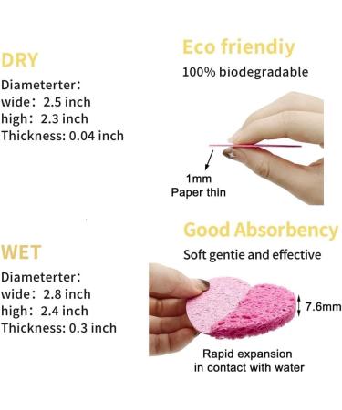 10 Count Compressed Facial Sponges - 100% Natural Cellulose for Cleansing Exfoliating and Makeup Removal | Reusable Spa Pads for Estheticians - Buy Online on GoSupps.com