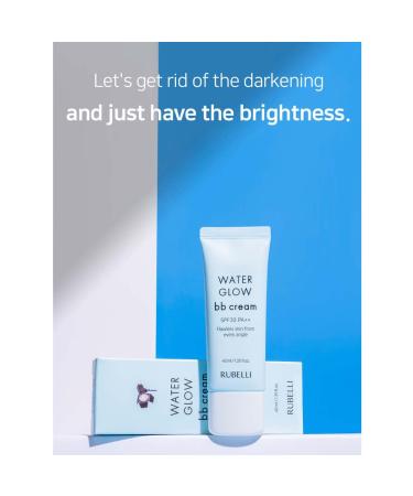 Rubelli Water Glow BB Cream 40ml SPF30 PA++ | Korean Moist Essence BB Cream with Strong UV Protection - Buy Online on GoSupps.com