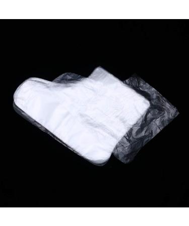 Exceart 200pcs Clear Plastic Disposable Booties for Paraffin Bath - Foot Spa Wax Treatment Covers - Buy Online on GoSupps.com