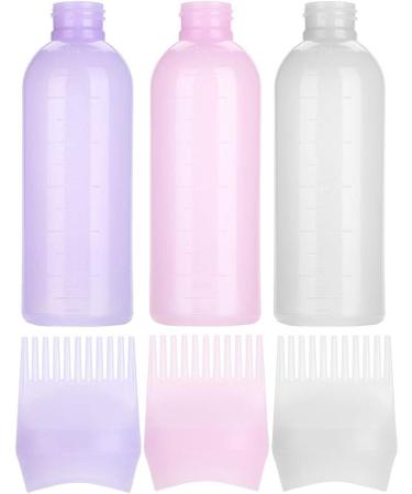 3 Colors Hair Dyeing Bottle Brush 160Ml Easy Use Applicator Bottle For Hair Dye With Scale Suit For Professional Hair Coloring Dye Hair Oiling Care Hair Bleach Home Diy Use(White) - Buy Online on GoSupps.com