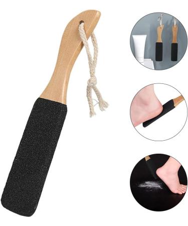 Double-Sided Wooden Handle Foot File - Exfoliating Pedicure Tool for Smooth Feet | International Shipping - Buy Online on GoSupps.com