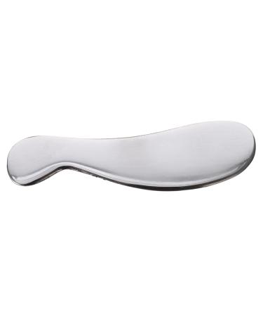 Beavorty Tool Stainless Steel Schabebrett Role Face Care Tool Body Schaberolle Iastm Tools Body Gua Sha Brett Gua Sha Schabebrett Spa Planese 12.3x3.1cm Silver