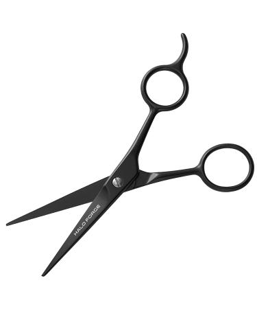 Halo Forge Professional Mustache & Beard Scissors - 5.5 Inch Small Sharp Stainless Steel Shears for Men - Precision Trimming Facial Hair, Eyebrow - Black - Buy Online on GoSupps.com