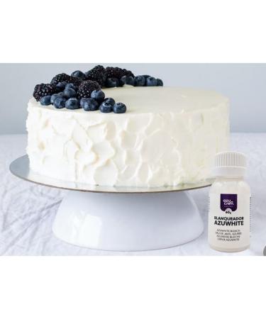 Azucren White Food Colouring Gel Excellent Whitener for Buttercream Fondant Sugar and Chocolate Gluten-Free 60g - Buy Online on GoSupps.com