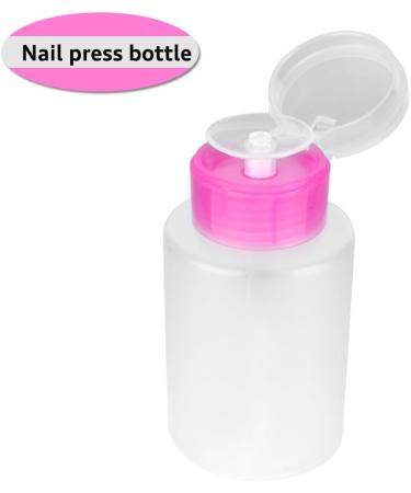 Nail Polish Remover Container Empty Pump Dispenser Refillable Portable Bottle Manicure Tool for Store Nail Unloading Water Alcohol Makeup Remover - Buy Online on GoSupps.com