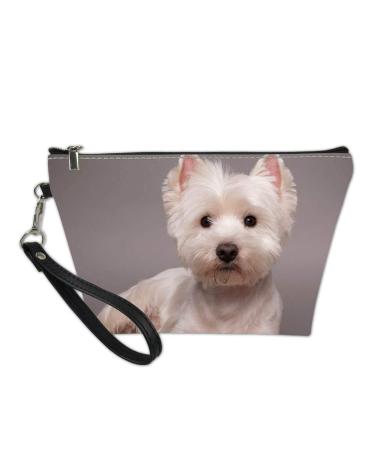 Showud designs cosmetic bag for women cultural bags for wallets dog westernie cosmetic bag children school pencil holder portable travel set clutch beige Westie beige