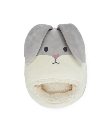 balvi Foot warmer Rabbit Colour grey With protruding flexible ears Made of polyester 39 x 30 x 7 cm