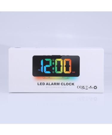 Ankilo Digital Alarm Clock for Deep Sleepers | RGB Color Changing Night Light & Charging Station | Bright LED Bedside Clock for Kids & Adults - Buy Online on GoSupps.com