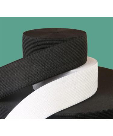 2 Pack 10 Yard 1.5 Inch Sewing Elastic Band - Heavy Stretch Braided Elastic for Pants, Waistband, Wigs, Skirts - Black & White - High Elasticity for DIY Projects - Buy Online on GoSupps.com
