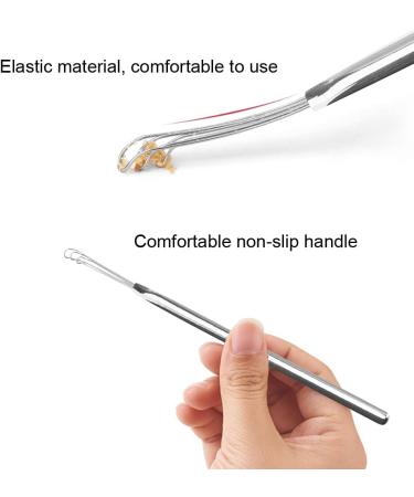 Stainless Steel Triple Ring Ear Spoon - Earwax Remover & Earpick for Family Use | Safe & Effective Cleaning Tool - Buy Online on GoSupps.com