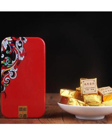 HQZM Yunnan Puer Small Golden Tea Stone Mature Puer Small Tea 250gbox Mature Puerh Black Tea - Buy Online on GoSupps.com