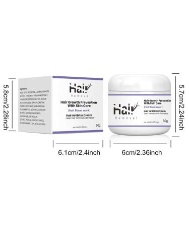 Hair Inhibitor Cream - Lavender Hair Growth Stopper for Face Bikini Arms & Legs - 50g | Best Post-Depilatory Solution - Buy Online on GoSupps.com