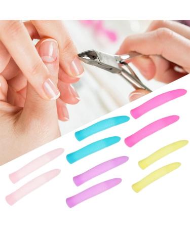 LALAFINA Nail Polish 6 Pairs of Cuticle Trimmer Handle Sleeves Manicure Dead Skin Scissors Handle Sleeves Nail Scissors - Buy Online on GoSupps.com