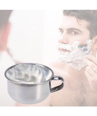 Fomiyes Stainless Steel Razor Cup Soap Lipstick Bag - Mini Shaving Shell for Men with Grip Foam Applicator & Brushes - Buy Online on GoSupps.com