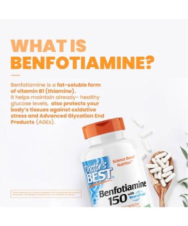 Dr Bests Benfotamine 150 150mg 120 Veggie Caps - Buy Online on GoSupps.com