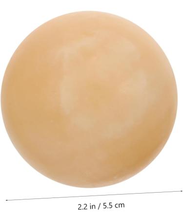 Beaupretty 2 STK Chinese Handballs - Marble Massage Balls for Muscle Relief & Fitness | Baoding Balls - 5.50cm Yellow - Buy Online on GoSupps.com