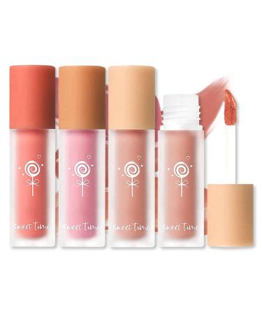 3 Colors Matte Cream Liquid Blush for Cheeks  Advanced Hazy Feeling Blush  Skin Tint Blush Makeup  Weightless  Long-Wearing  Smudge Proof  Natural-Looking  Dewy Finish  Cruelty-free