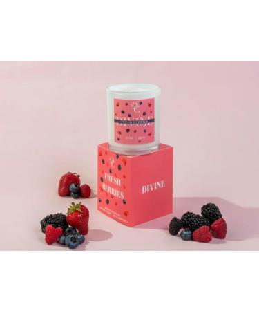 Fresh Berries Scented Candle - 10 oz Premium Aromatherapy Candle for Home & Relaxation - Buy Online on GoSupps.com