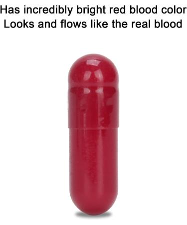 Fake Blood Capsules - Halloween Makeup & Costume Prop for Theater, Cosplay & Parties - Buy Online on GoSupps.com