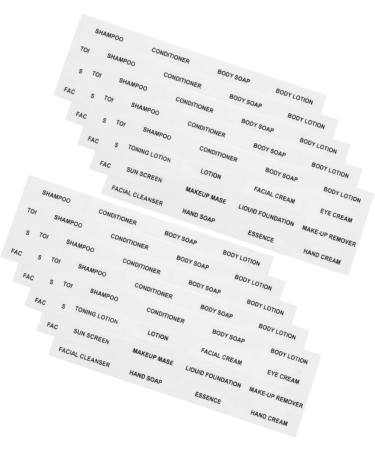 LALAFINA 60 Sheets Stickers Bottle Shampoo Tag Cosmetics Classification Label Travel Paper Skin Care Products As Shownx3pcs 12.00X4.00X0.20CMx3pcs - Buy Online on GoSupps.com