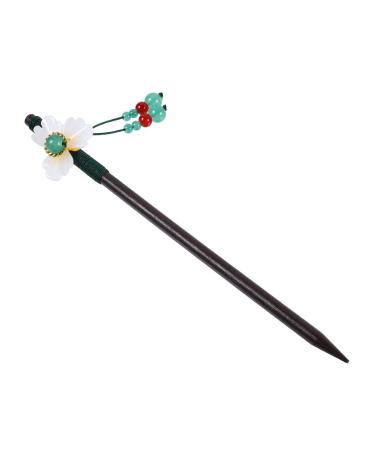 Angoily Antique Flower Hairpin Girls Barrettes for Hair Kimono Hair Accessory for Women Hair Barrettes for Thick Hair Yukata Hair Accessory Women's Wood Hair Accessories Vintage