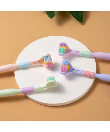 2 Pack Soft Bristle V-Shaped Toothbrush for Adults | Non-Slip 3/4 Length Cleaning Brush - Ideal for Gentle Oral Care - Buy Online on GoSupps.com