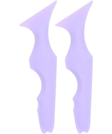 Aid Stencil Pointed Tip Reusable Molds Stencil 2pcs Waterproof for Beginners for Daily Use (Purple) - Buy Online on GoSupps.com