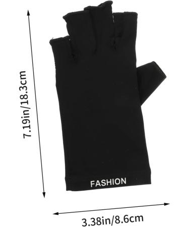 FRCOLOR 3 Pairs Nail Protection Gloves Riding Gloves Nail Art Accessories Womens Glives Womens Glove Uv Gloves Anti Gloves for Nail Lamp Women Nail Art Gloves Manicure Miss Nylon Protector - Buy Online on GoSupps.com