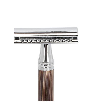 Vintage Razor Set | Double-Edged Safety Shaving Kit - Bamboo Grip & Blade Box - Perfect Men's Gift for Smooth Shaving - Buy Online on GoSupps.com