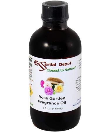 Rose Garden Fragrance Oil - 4 oz Amber Glass Bottle | Aromatherapy Home Fragrance and Diffuser Oil - Buy Online on GoSupps.com