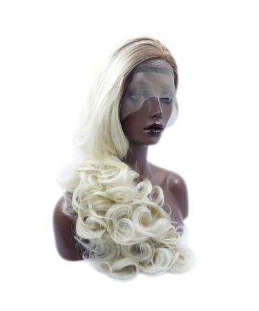 BGHJUE 24-Inch Natural Looking Long Wavy Synthetic Hair Lace Front Wig for Women - Heat Resistant Fiber Side Parting (Color: Photo Color) - Buy Online on GoSupps.com