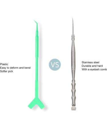 Sonew Stainless Steel Bamboo Shape Double Ended Lash Perm Lift Brush Tools for Perming Lashes Daily Mascara Brushing and Lash Combing - Buy Online on GoSupps.com