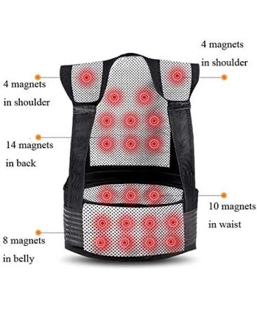 Self-Warming Turmaline Back Support Belt | Magnetic Therapy for Pain Relief | Herniated Disc & Posture Support | Breathable Lumbar Support (Black M/M) - Buy Online on GoSupps.com