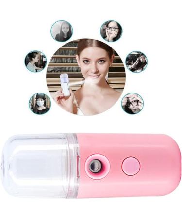 Facial Mister Portable Mini Face Sprayer USB Rechargeable Facial for Hydratin Pink Face Sprayer - Buy Online on GoSupps.com