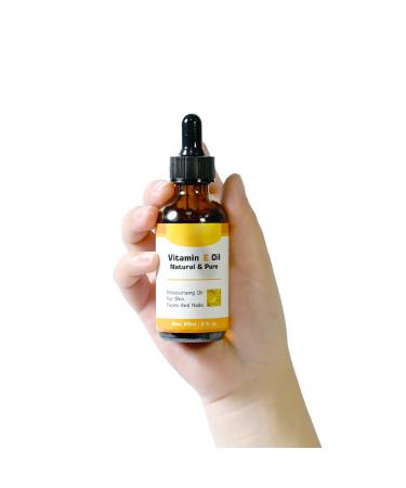 Aislor Vitamin E Oil 60ML Dry Skin Care Facial Hydration Moisturizer for Women Girls Hair and Hand Nourishment Black One Size One Size Black