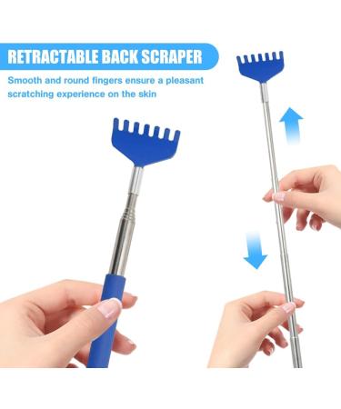 Buy Keboyoe Extendable Back Scratcher - 5 Pieces Stainless Steel Telescopic Handheld Scratchers Portable 20cm to 68cm for Home & Office - Buy Online on GoSupps.com
