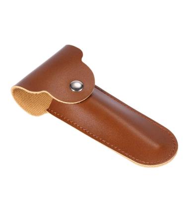 Whisverse Razor Travel Holder Manual Double Edge Safety Razor Container PU Leather Case