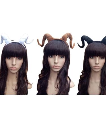 Lurrose Easter Headband Simulation Antelope Horn Hair Hoop Solid Color Hair Accessory Exaggerated Headwear Christmas Headpiece Coffee - Buy Online on GoSupps.com