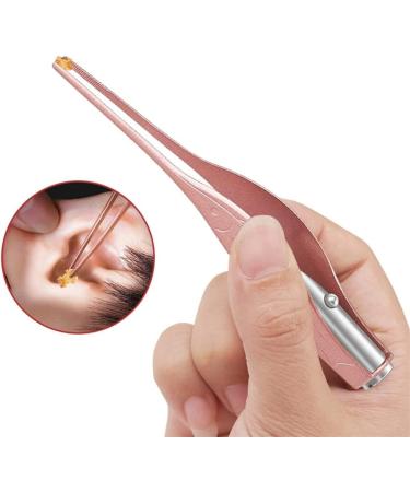 Zhong Ear Cleaner LED Flashlight Earpick Wax Removal Tweezer Luminous Kids Stainless Steel Tweezer Remover - Buy Online on GoSupps.com