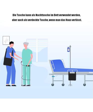 Urine Bag Cover with Catheter Hose Cover & Adjustable Belt | Catheter Bag Covers with Storage Compartment | International Shipping Available - Buy Online on GoSupps.com