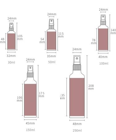 Zeoabsy 12-Pack 250ml Empty Aluminum Spray Bottles with Black Spray Head Perfect for Perfume Essential Oils & Water Includes Funnel - Buy Online on GoSupps.com