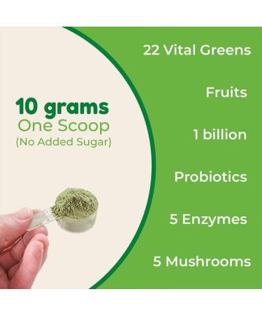 Kavir Superfood Greens Mushrooms & Herbs Blend| 22 Daily Greens & Fruits 5 Mushrooms Probiotics & Enzymes | Rich in Vitamins Minerals Iron Fiber & antioxidants | 250 Grams - Buy Online on GoSupps.com