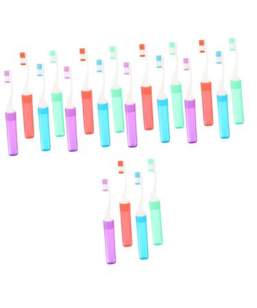 Minkissy 20 STK travel fine toothbrush travel toothbrush light toothbrush mouth cleaning brush toothbrushes for children household toothbrush children toothbrush outside goods travel pp