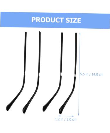 Gleavi 8 Pairs Glasses Legs Repair Kit - Metal Hinge Exchange for Men & Women - Black Glass Frame Temples (14x3cm 4pcs) - Buy Online on GoSupps.com