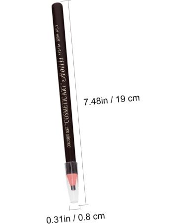 Mikinona Black Colored Pencils 10pcs Eyebrow Pencil Makeup Tools Brow Pencil and Brush Eyebrow Drawing Tools Girl Pretty Spool - Buy Online on GoSupps.com