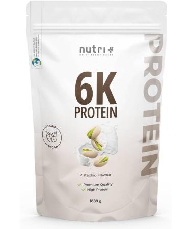  Nutri + Nutri+ 6k Protein Powder Pistachio 1kg - Protein shake with 76% protein - vegan protein powder + amino acids - P - Buy Online on GoSupps.com