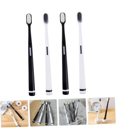 4-Pack Wangan Hair Toothbrushes with Dental Floss | Disposable Toothbrush for Family Hygiene | Weekly Oral Care Tool - Buy Online on GoSupps.com