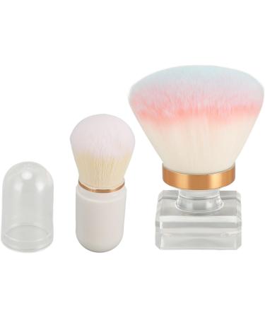 Kabuki Makeup Brush with Transparent Base Soft and Durable Bristles for Blush Powder Blending for Makeup Look - Buy Online on GoSupps.com